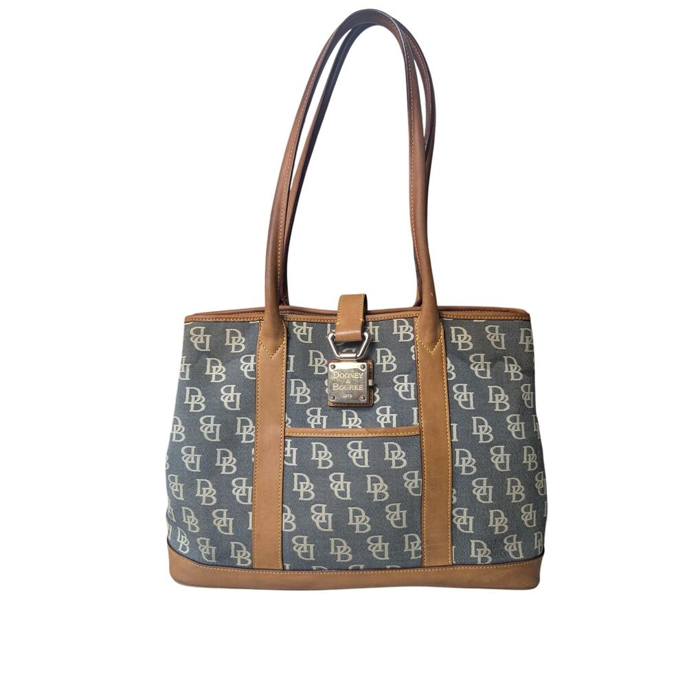 Vintage Dooney & Bourke Canvas Monogram Shoulder bag